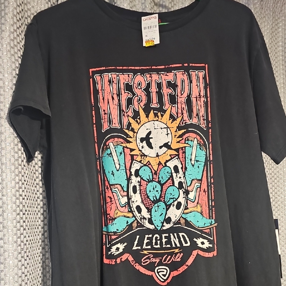 Western Legend Graphic T-Shirt DRESS